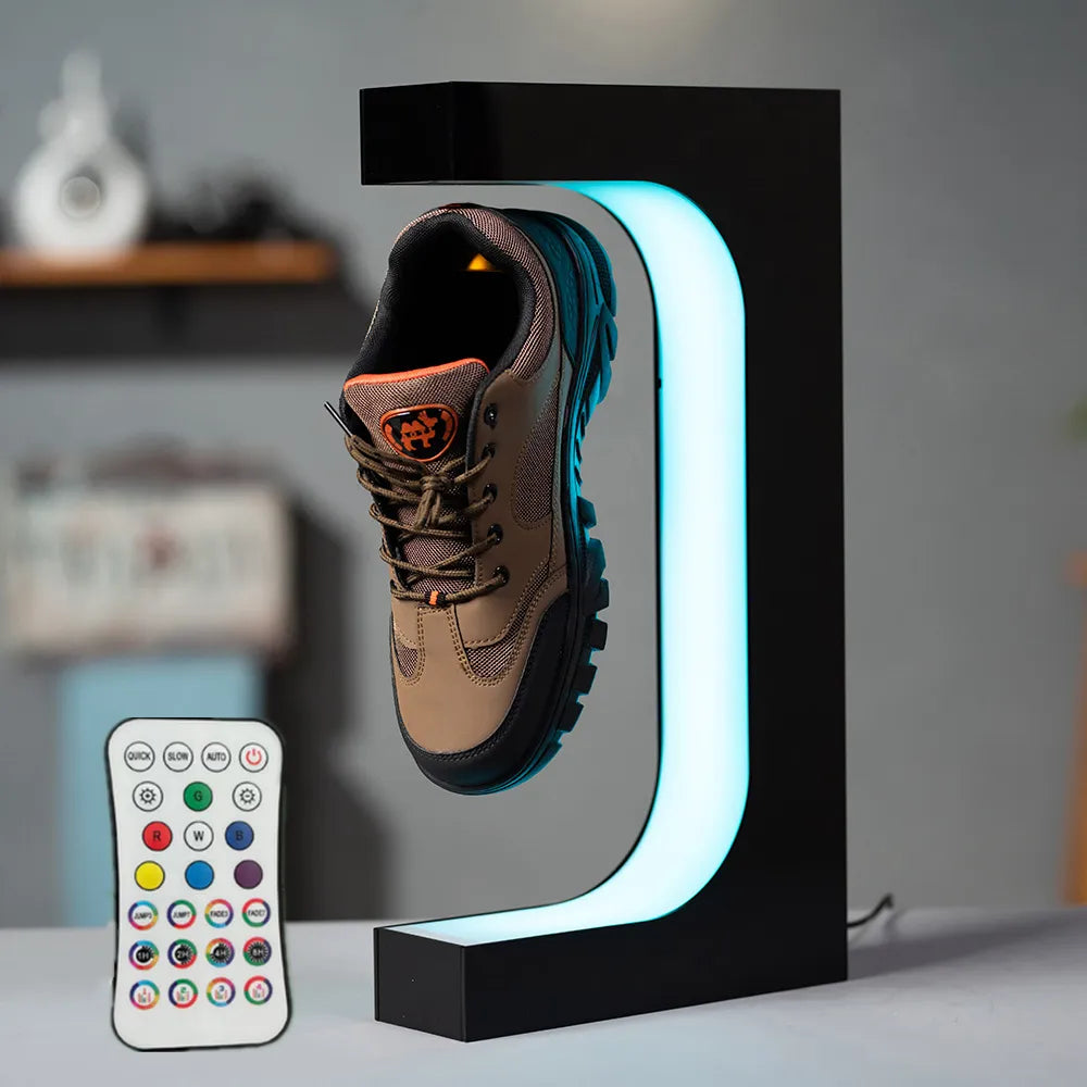 LED Floating Shoe Rack (Rotates 360 Degrees)