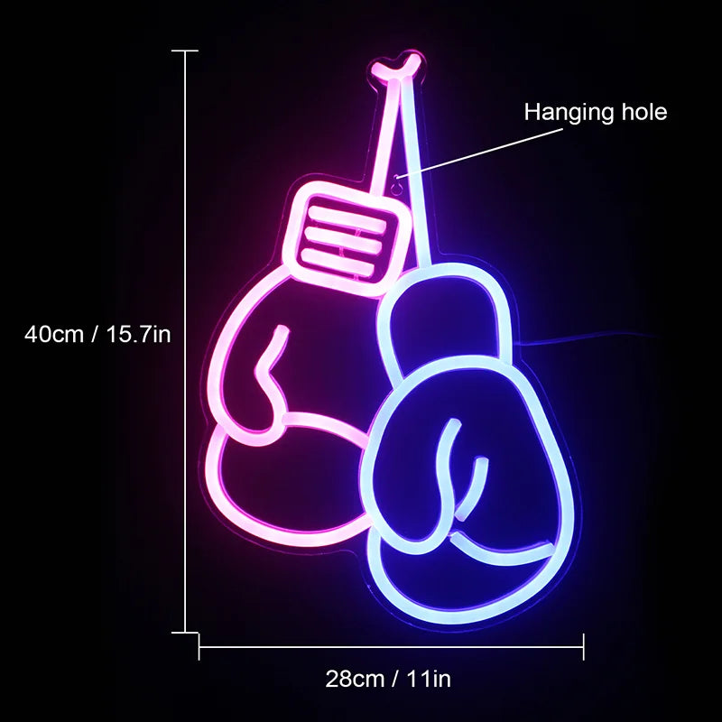 Boxing Gloves LED Neon Sign