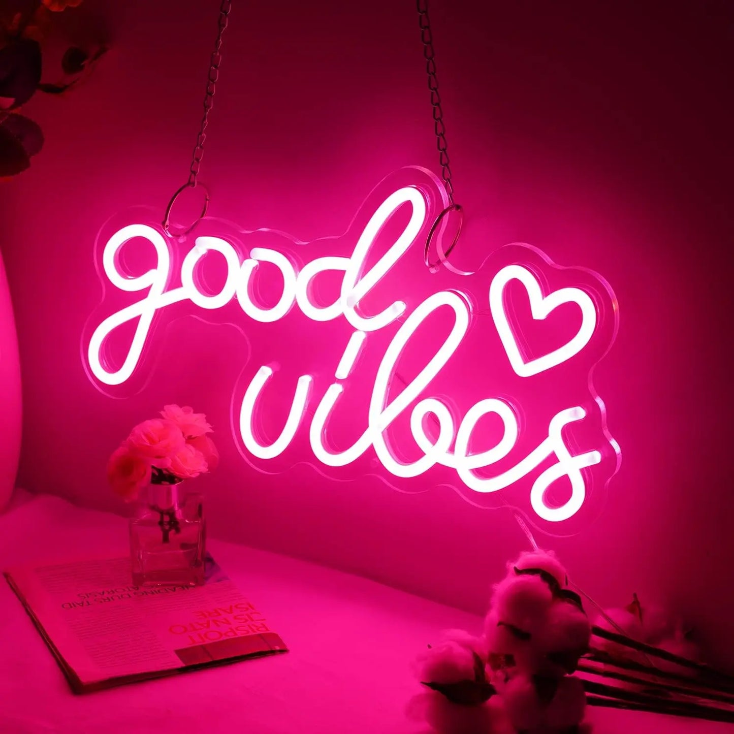 Good Vibes LED Neon Sign