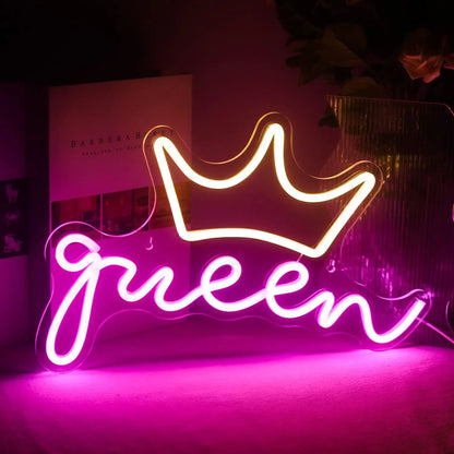 King and Queen LED Neon Sign Lights