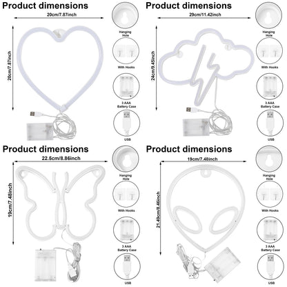 Heart LED Neon Light