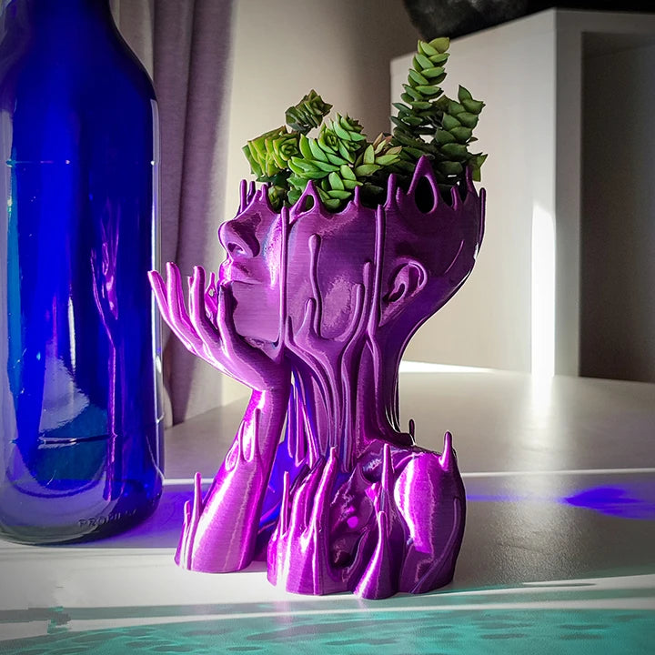 Melted Girl Planter