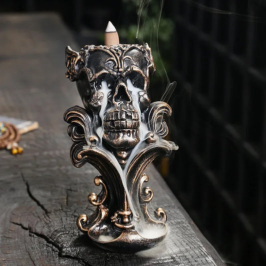 Resin Skull Incense Burner (1pc)