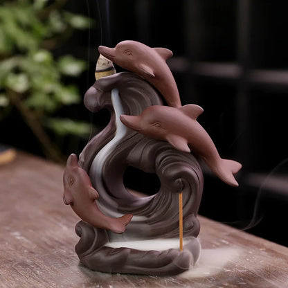 Dolphin Incense Burner