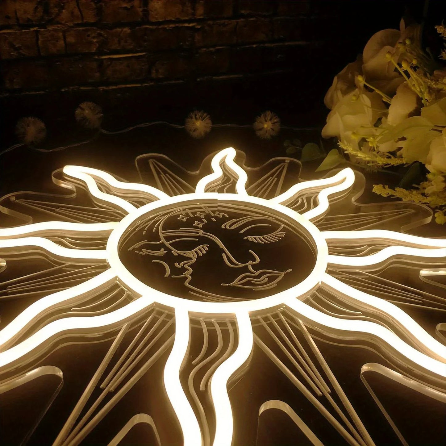 Sun and Moon LED Neon Light