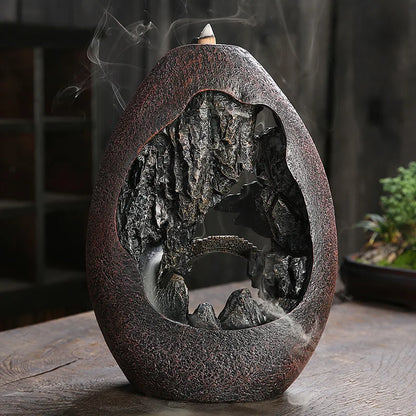 Smoke Waterfall Backflow Incense Burner