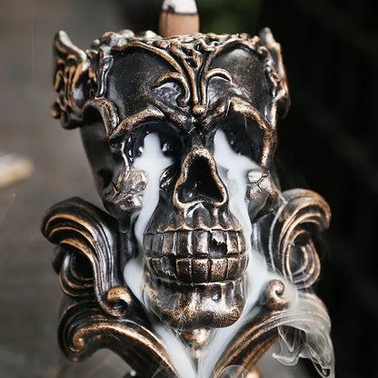 Resin Skull Incense Burner