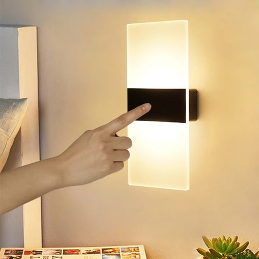 USB Recharge Wall Lamp Touch Motion Sensor