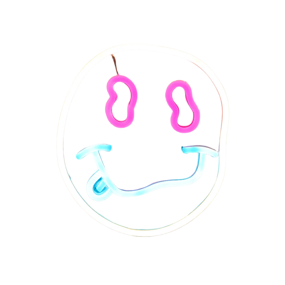 Smiley Face Neon Sign Dimmable Neon Signs