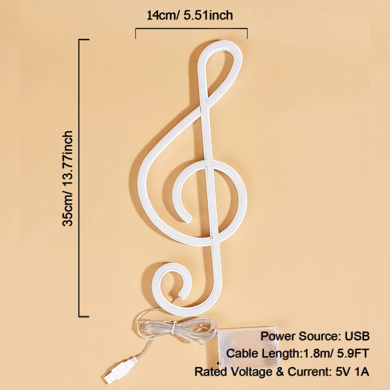 Music Note LED Neon Light