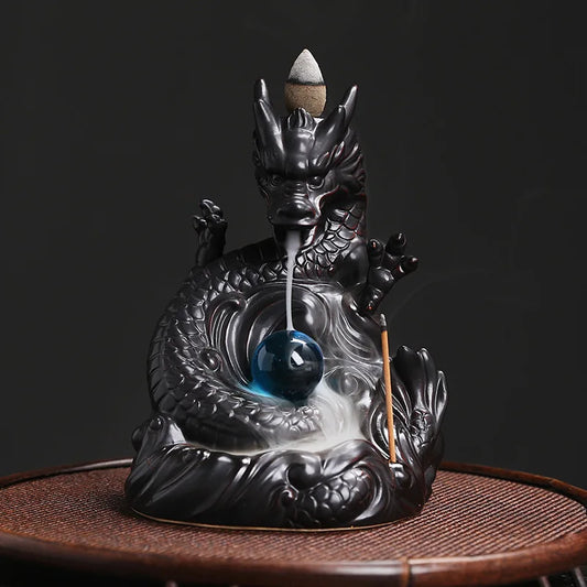 Dragon Ceramic Incense Burner(Without Incense)