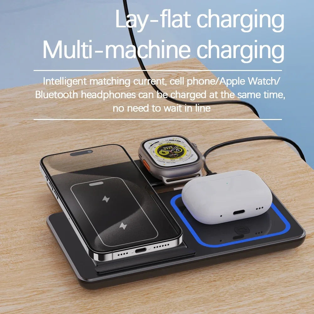 3 in 1 Magnetic Wireless Fast Charger Station