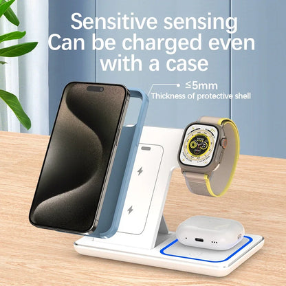 3 in 1 Magnetic Wireless Fast Charger Station