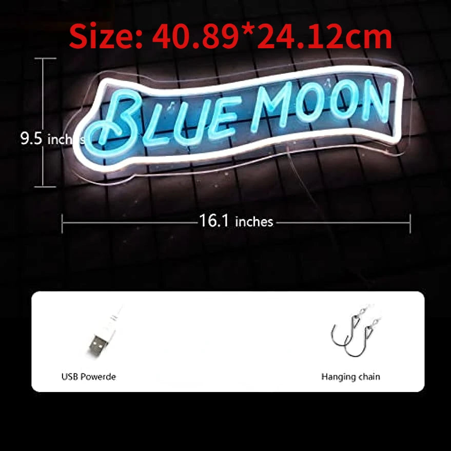 Blue Moon Neon Signs