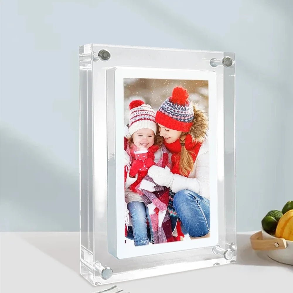 Acrylic Digital Photo Frame 5/7 Inch 1000mAhIncline Vine1005006061310737-5 inches