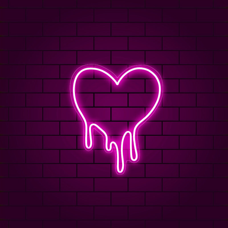 Melting Heart LED Neon Light